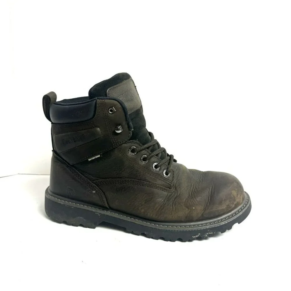 Wolverine Mens FloorHand Waterproof Boot Brown Size 10EW